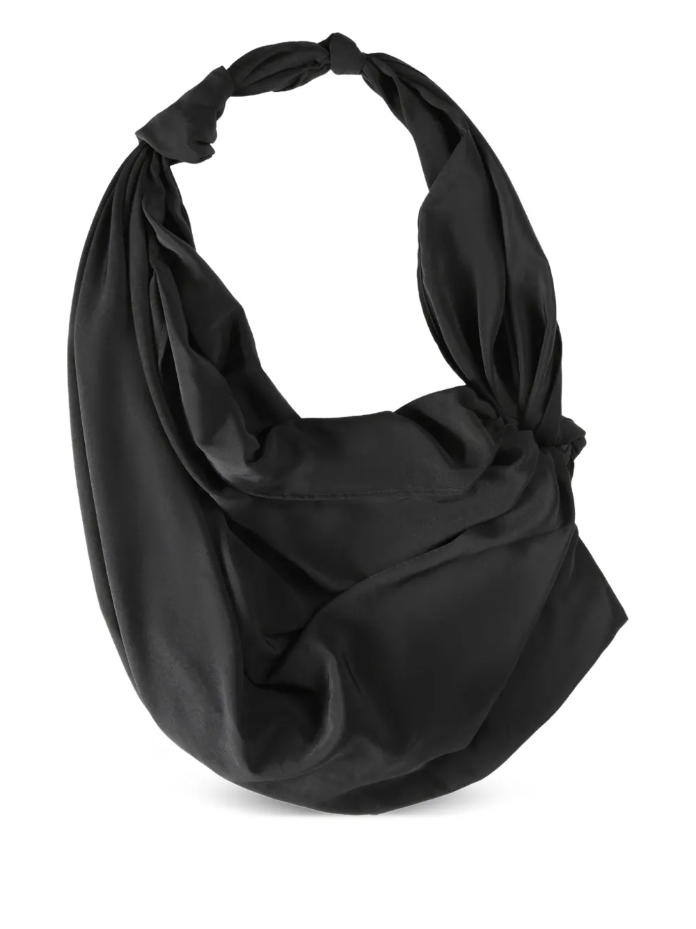 Y's knotted-detail tote bag - Black