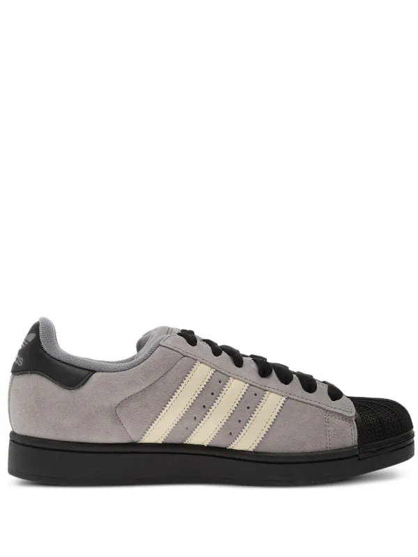Adidas Superstar II Stripes Sneakers | Grey | FARFETCH