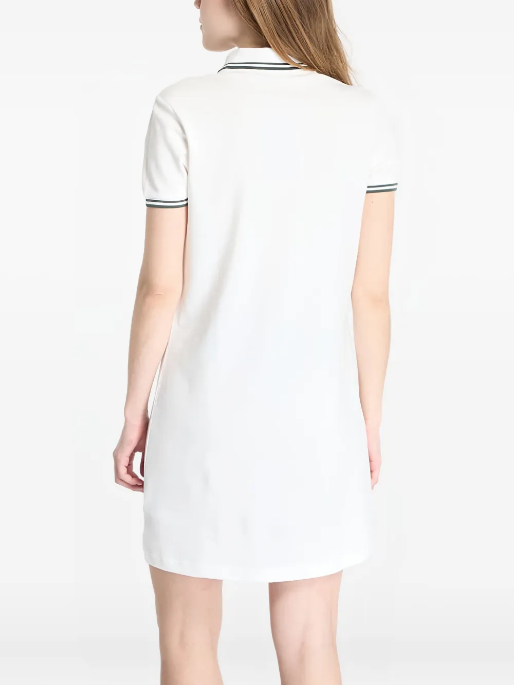 Fred Perry polo-collar mini dress - Wit