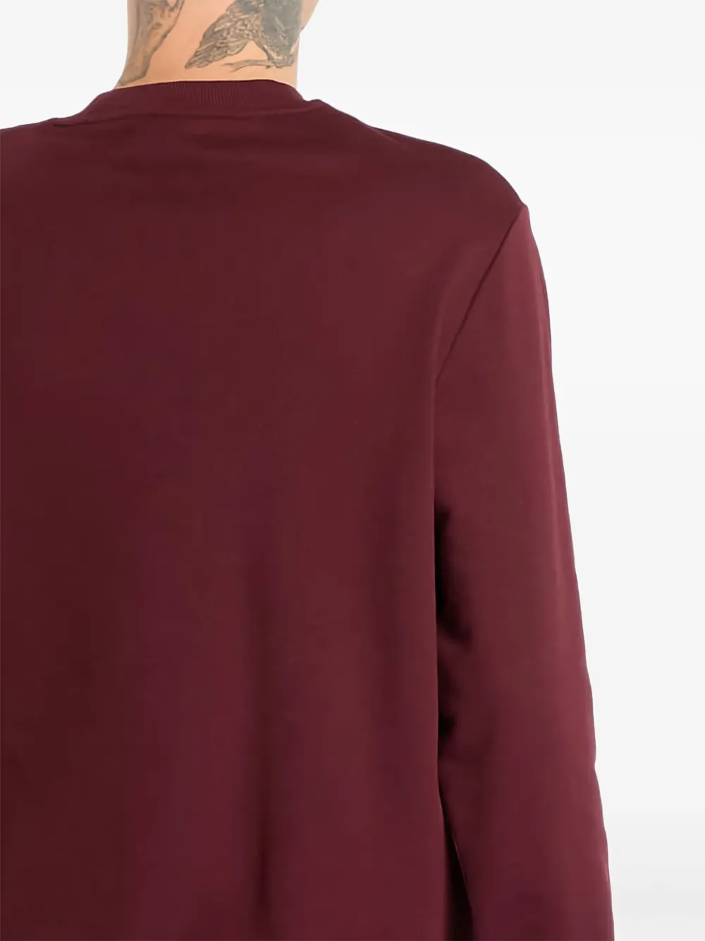 Fred Perry Sweater met ronde hals en logo Rood