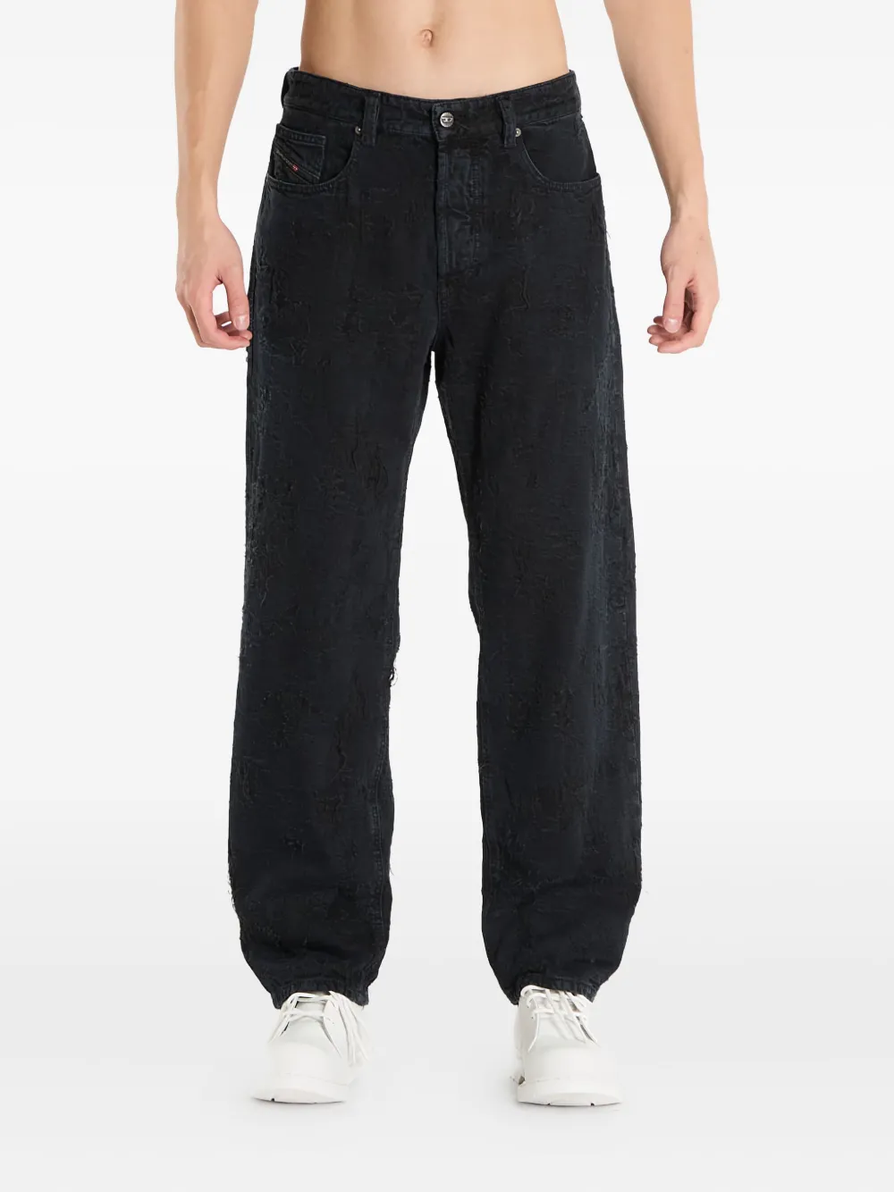 Diesel 2024 D-Macs gerafelde jeans Blauw