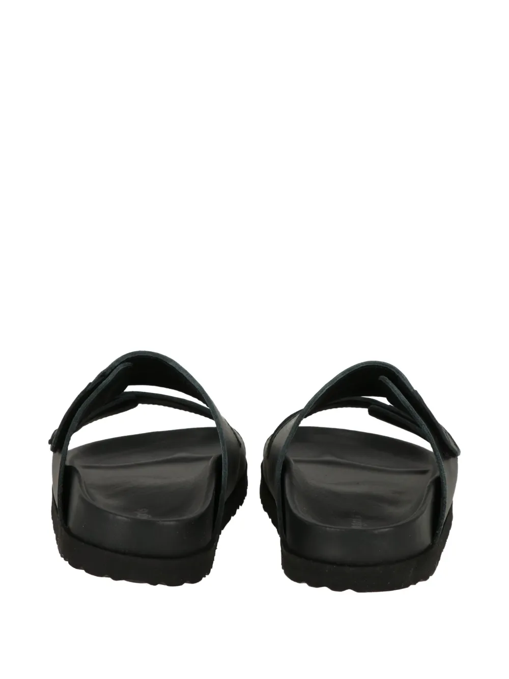 Palm Angels logo-strap sandals Zwart