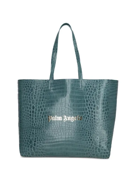 Palm Angels crocodile-effect tote bag