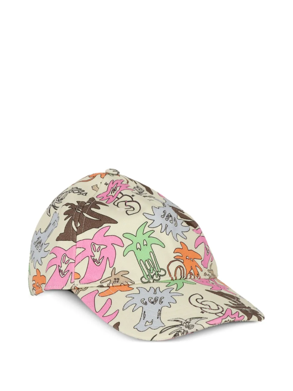  Palm Angels Patterned Hat - Neutrals 