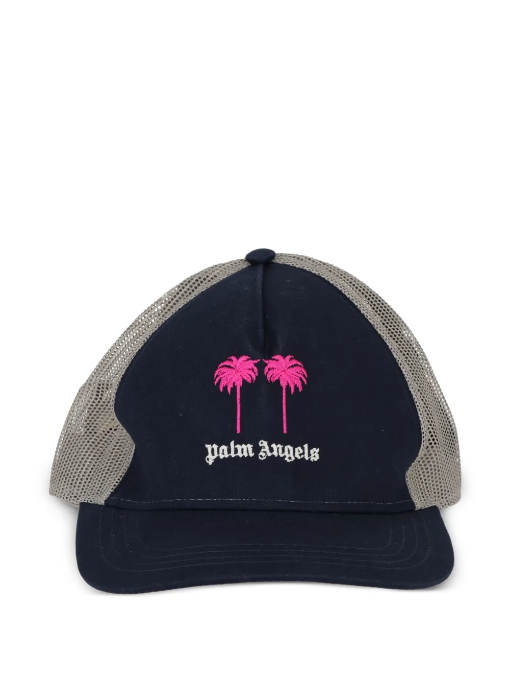 Palm Angels logo hat - Blu