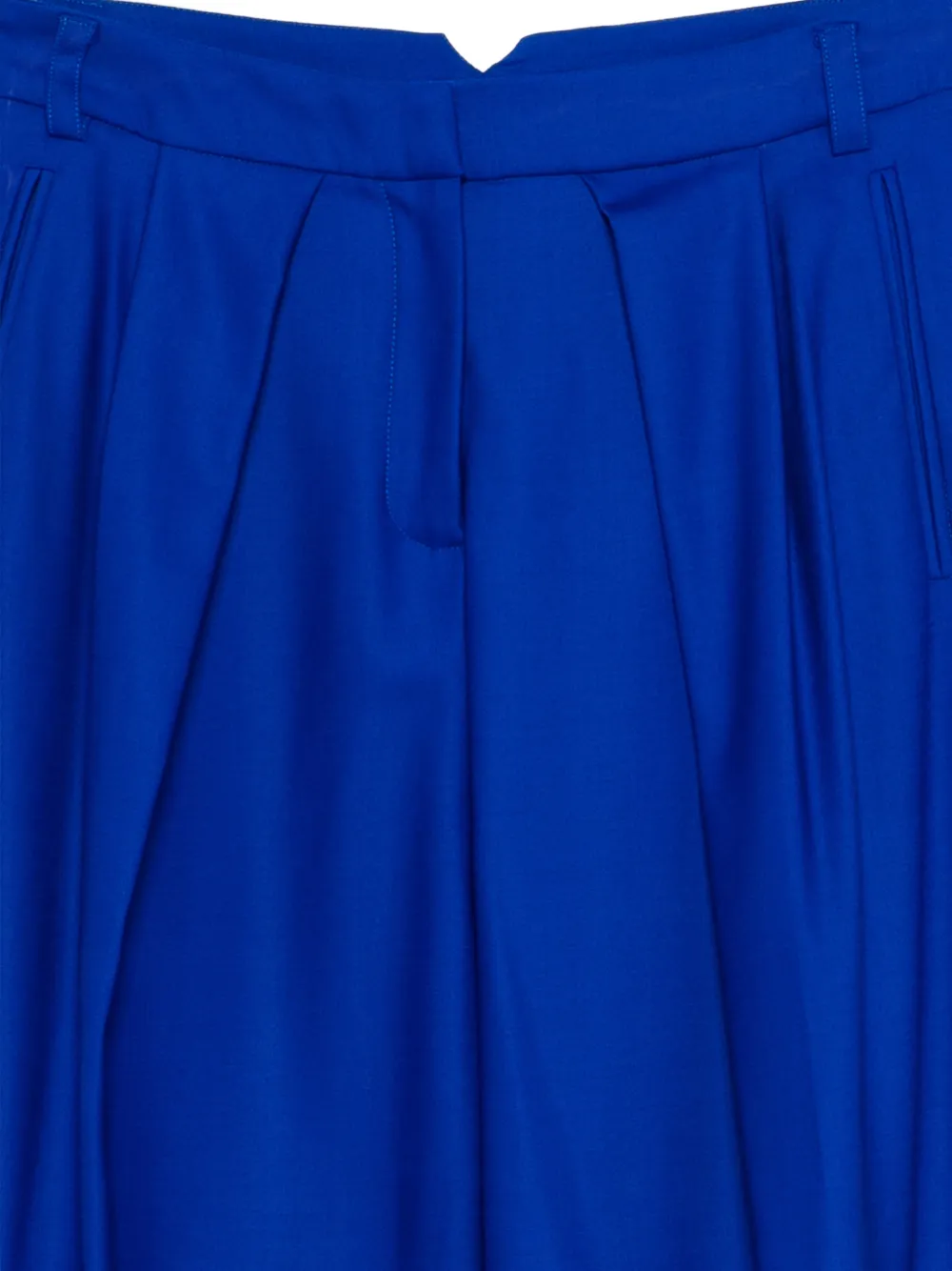  David Koma Pleated-front Trousers - Blue 