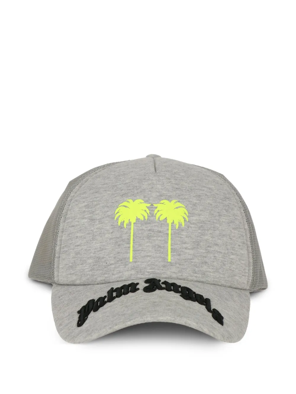 Palm Angels logo-detail hat - Grigio