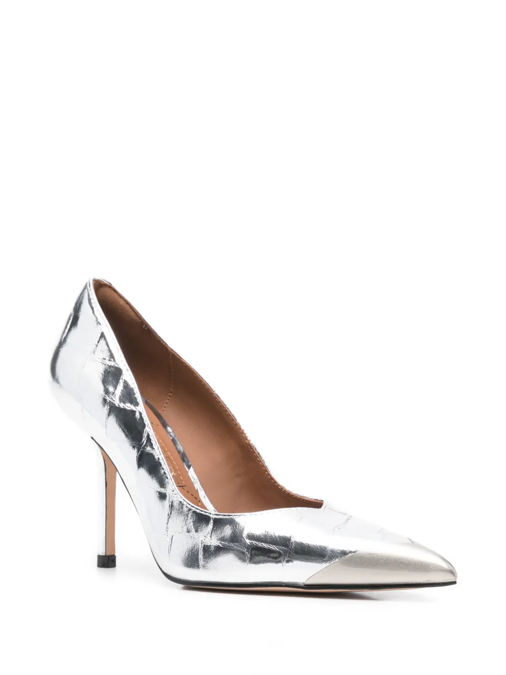 Kurt Geiger London 90 mm pumps met puntige neus Zilver