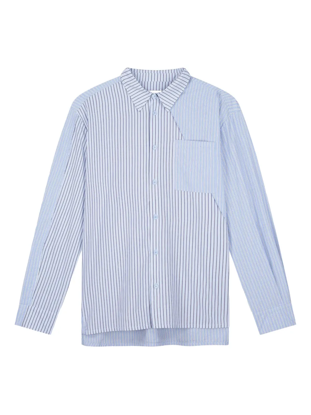 Arte Antwerp striped chest-pocket shirt – Blue