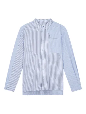 Feng Chen Wang パッチワーク シャツ | ブルー | FARFETCH JP