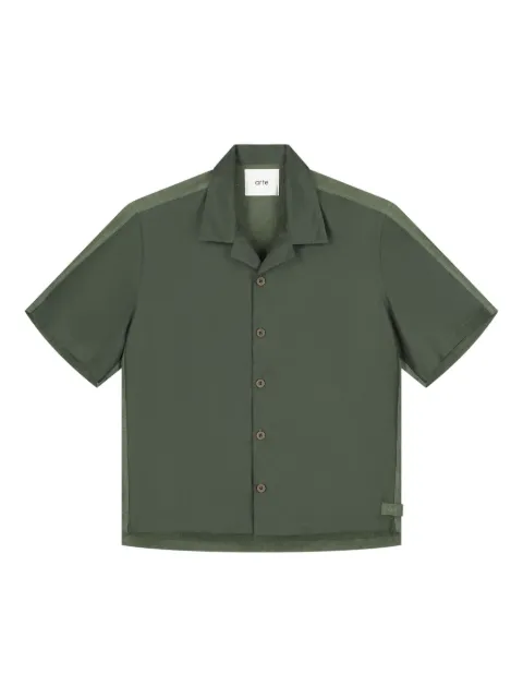 Arte Antwerp panelled short-sleeve shirt