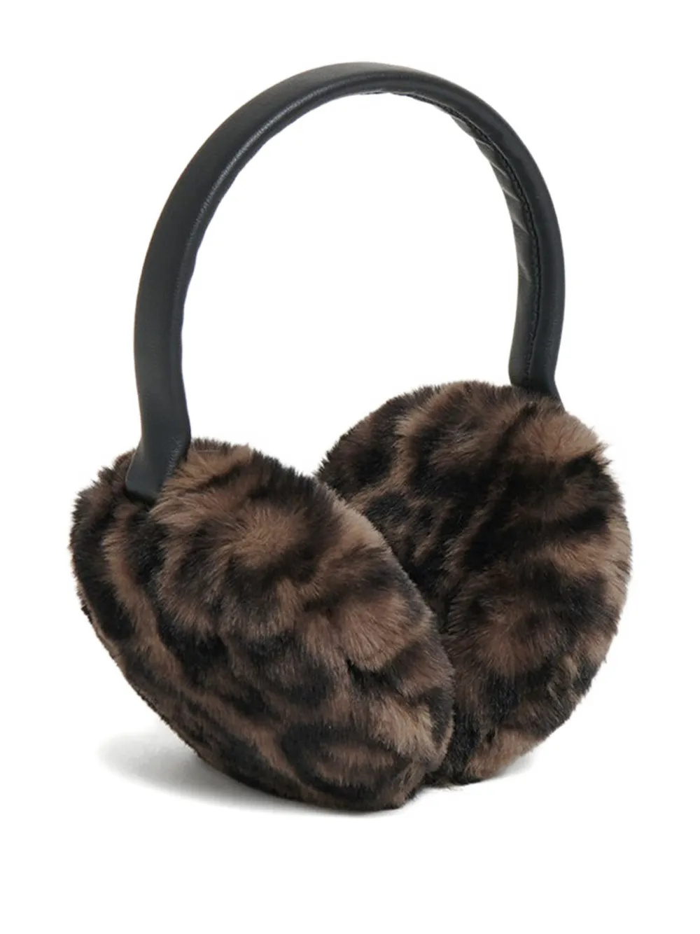Apparis Esme leopard-print ear muffs Bruin