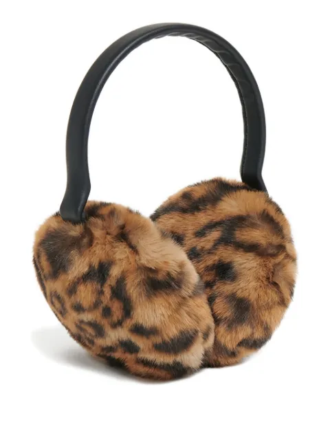 Apparis Esme leopard-print ear muffs