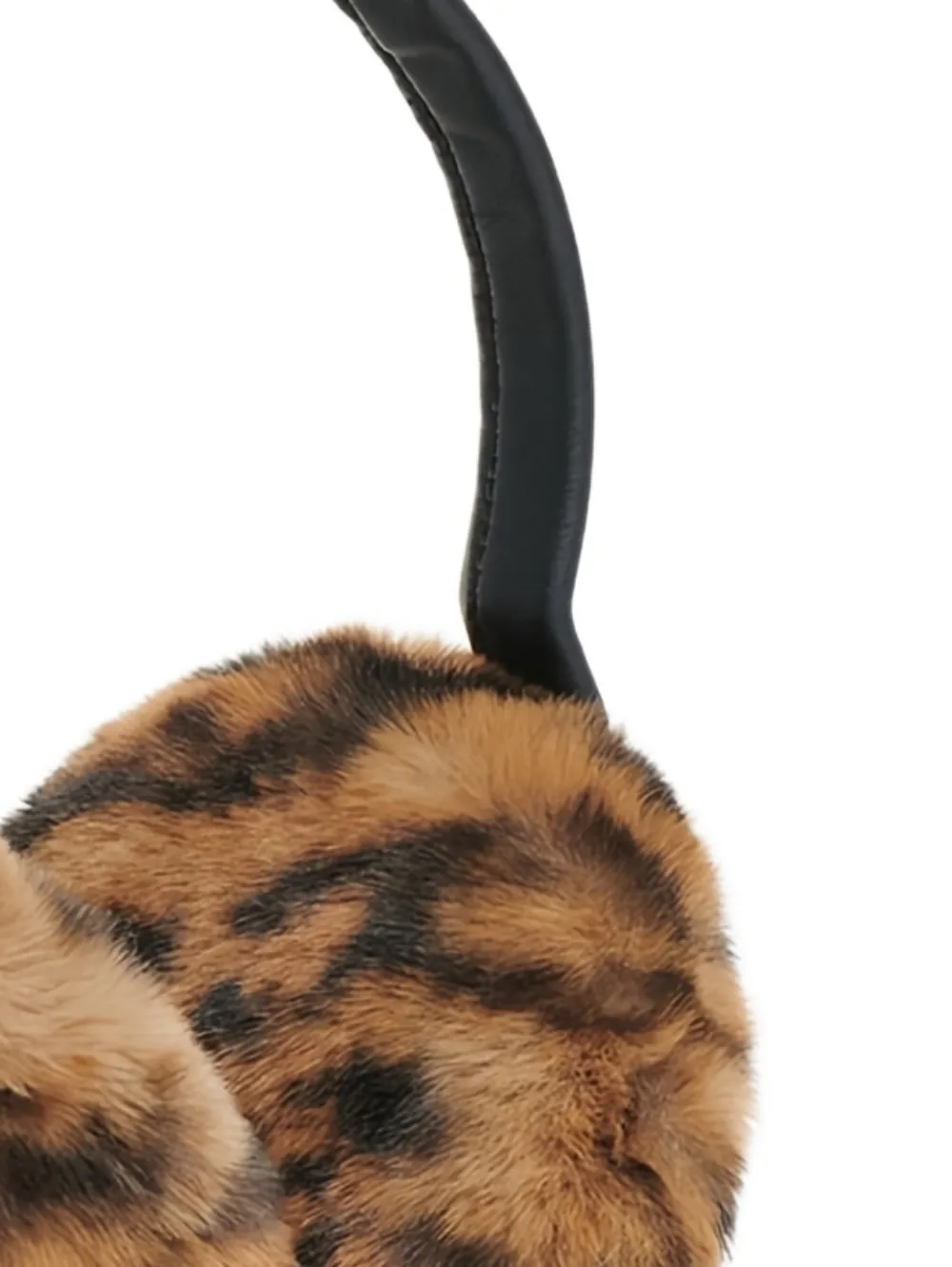 Apparis Esme Leopard-print Ear Muffs In Brown