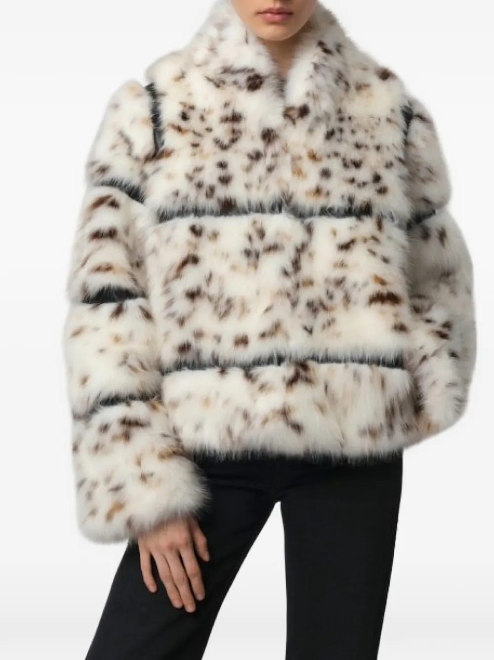 Apparis Sai faux-fur jacket | Neutrals | Image 1