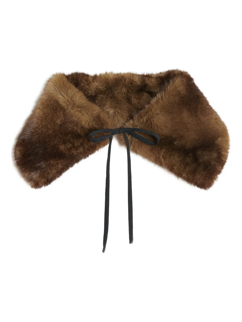 Apparis Eliza faux-fur collar | marrón | Image 1