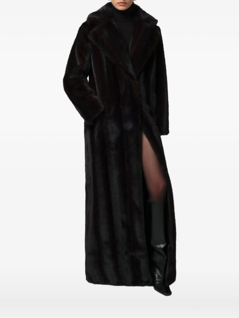 Apparis Gabrielle faux-fur coat - Nero