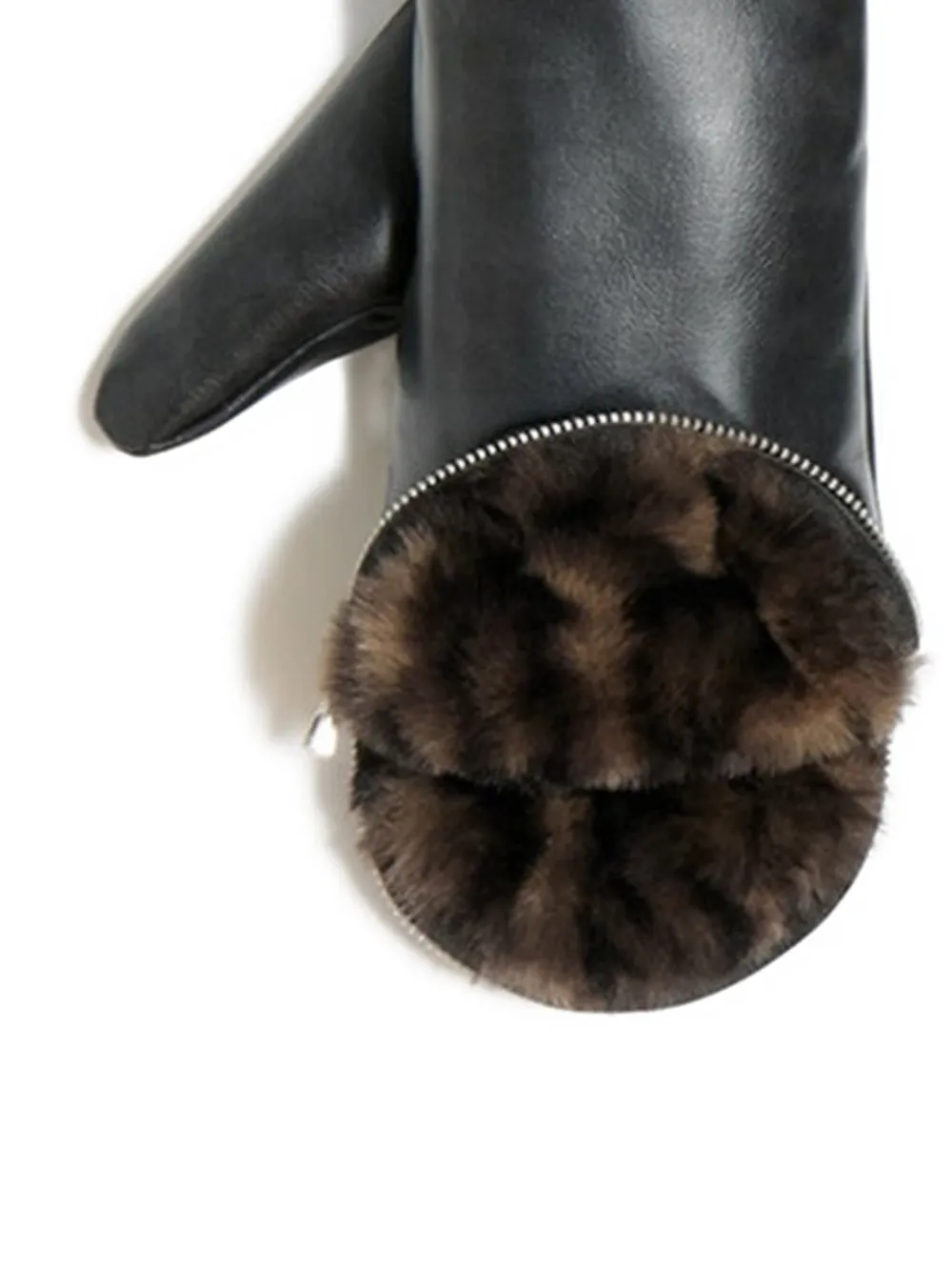 Apparis Noa zipper gloves - Zwart