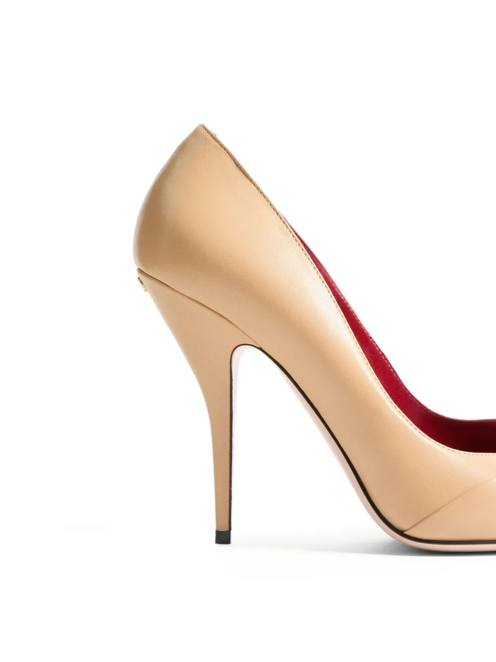 Valentino Garavani 105 mm Panthea pumps met geplooid design Beige