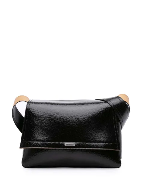 Alexander McQueen Pre-Owned 2023-2025 Crackled Leather Slouch crossbody bag