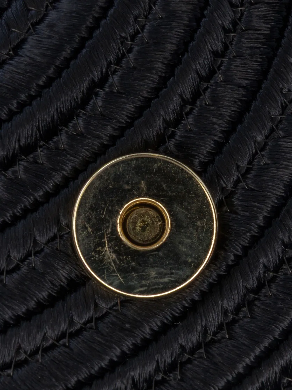 Pre-owned Saint Laurent 20th Century Silk Cord Passementerie Tassel Crossbody Bag In Black