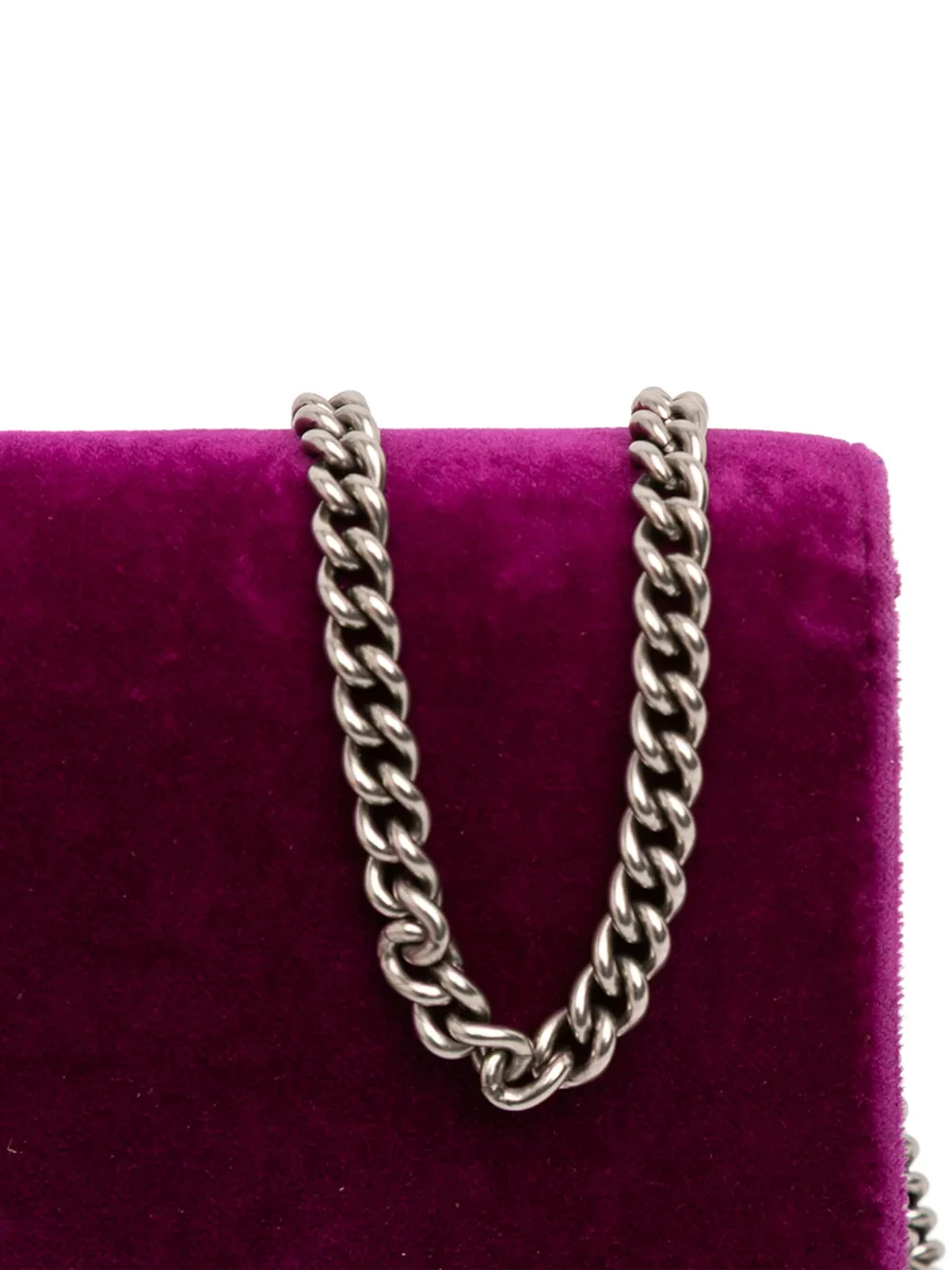 GUCCI Pre-owned 2016-2025 Mini Velvet Dionysus Crossbody Bag In Purple