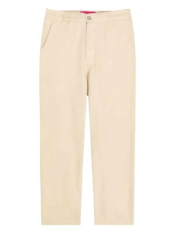 The Elder Statesman Pashmina Trousers in Neutrals