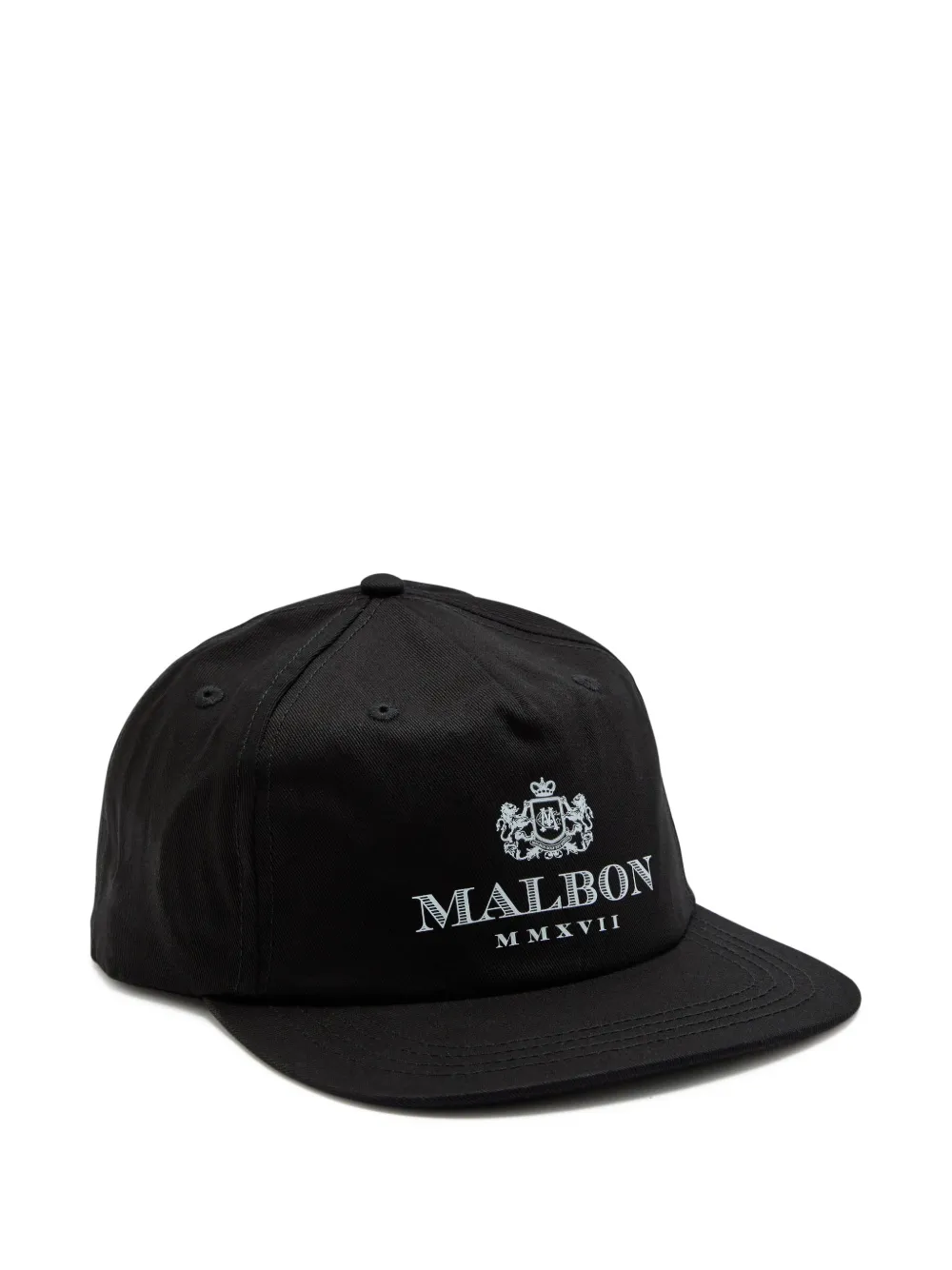 Malbon Golf Cappello da baseball con logo - Nero