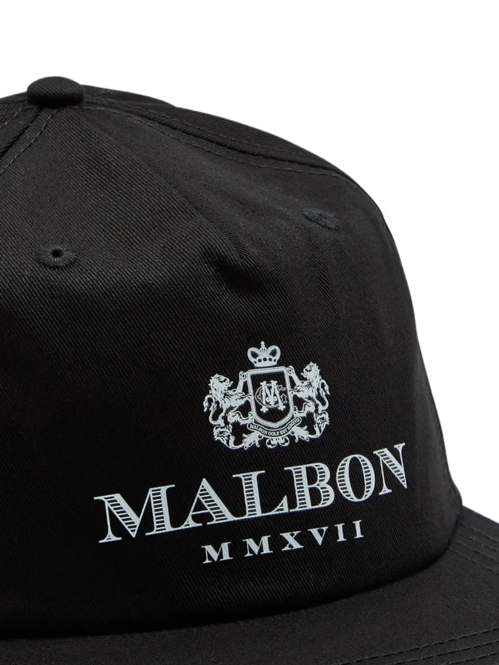 Malbon Golf Pet met logo - Zwart