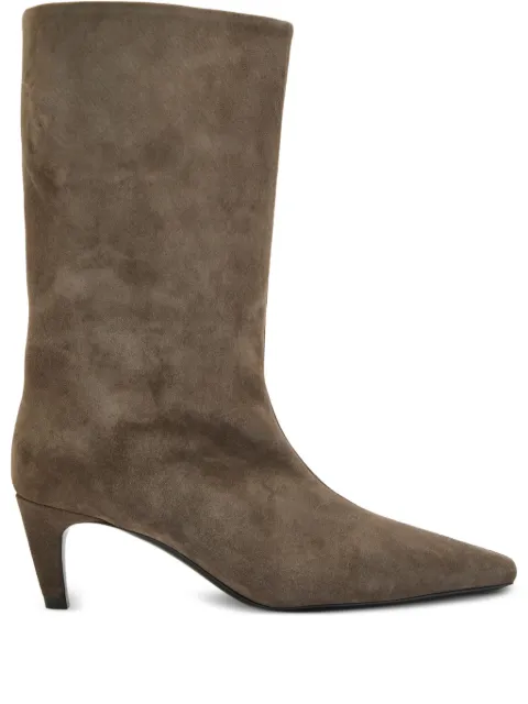 Jude Cave mid-calf suede boots
