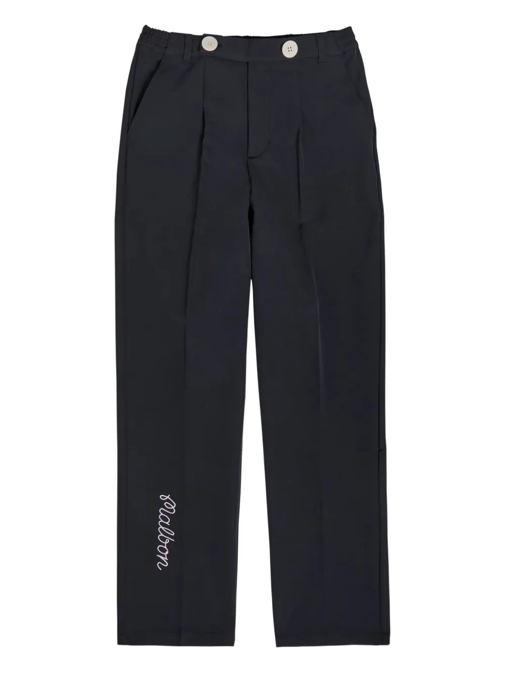 Malbon Golf Pantaloni Oliver con ricamo - Nero