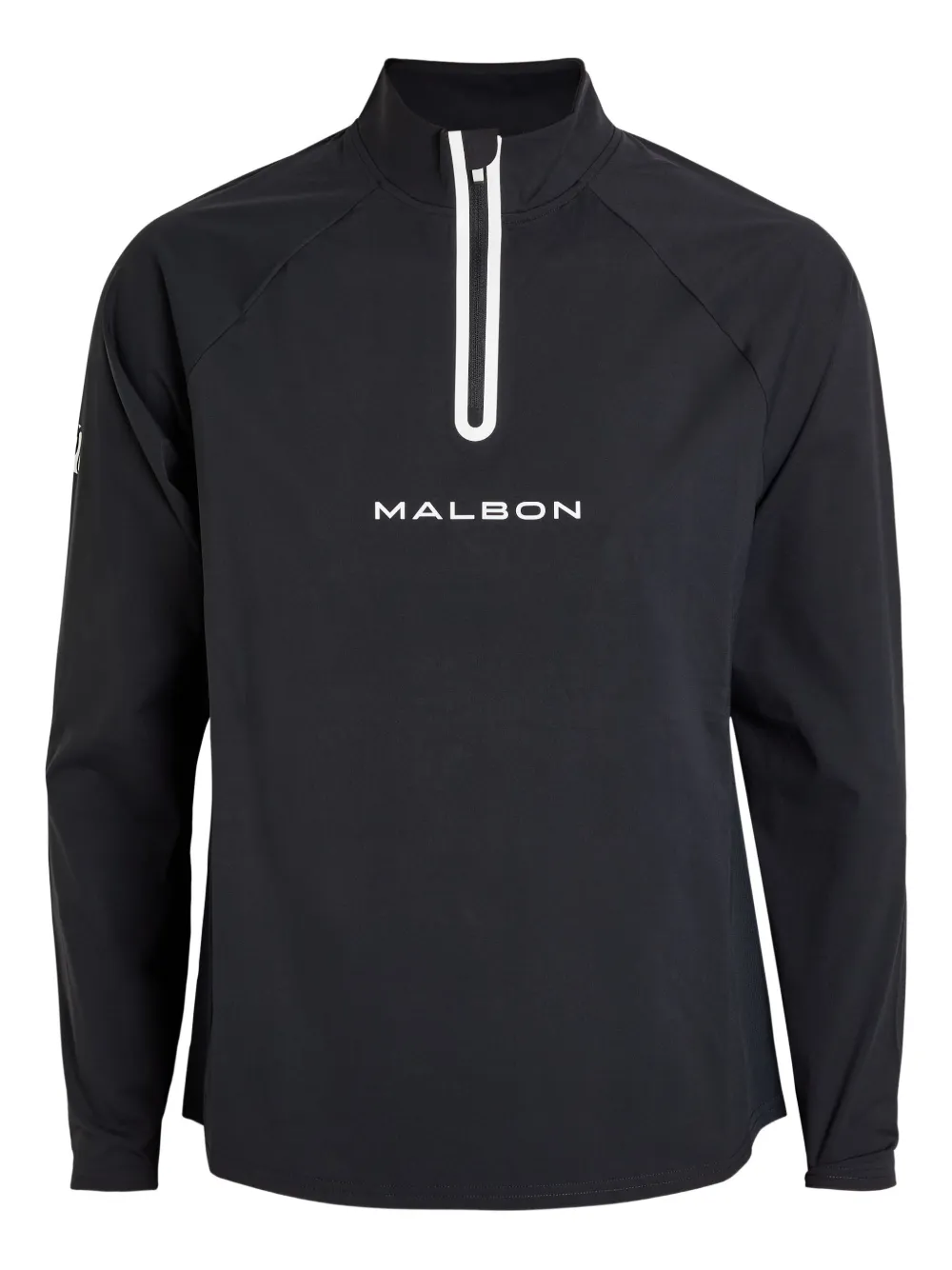 Malbon Golf raglan-sleeve quarter-zip jersey - Schwarz