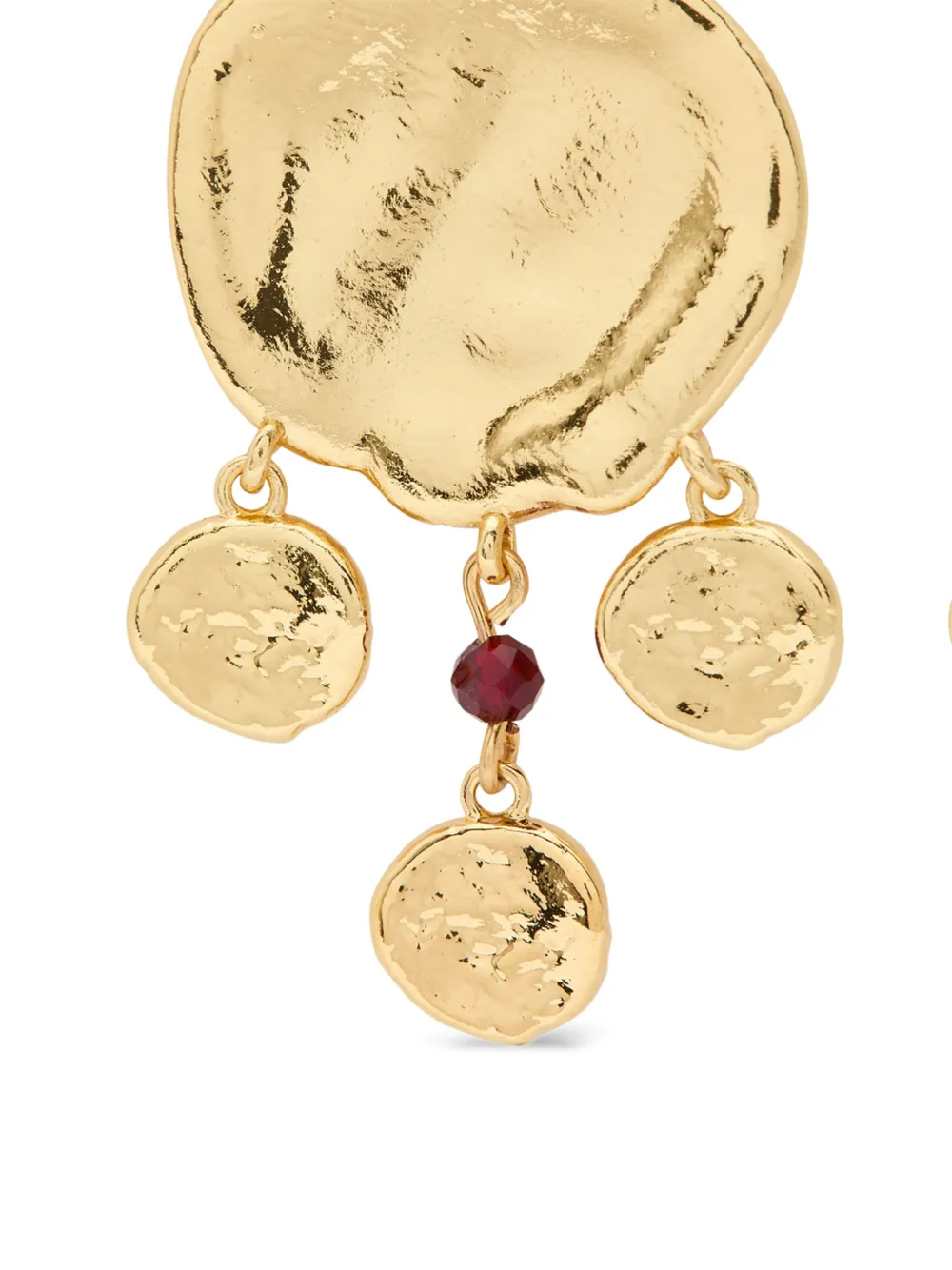 Anni Lu Gehamerde oorbellen - Goud