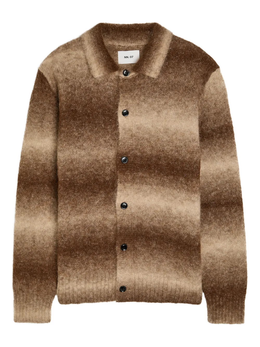 NN07 Alfie striped cardigan - Braun