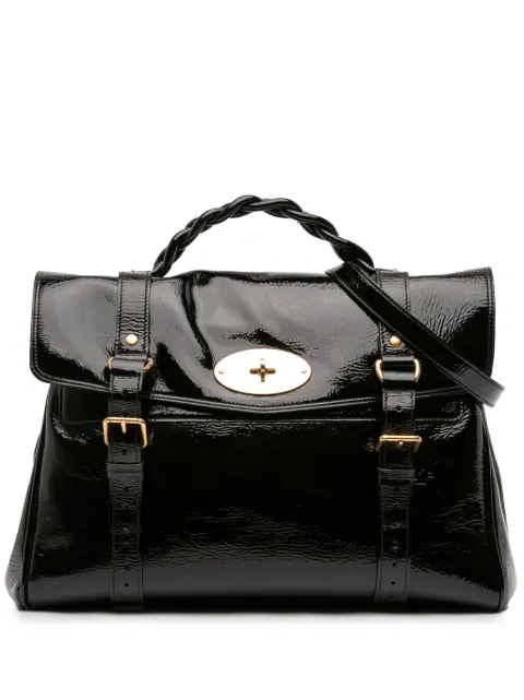 Mulberry Pre-Owned 2020-2025 Oversized Patent Alexa satchel
