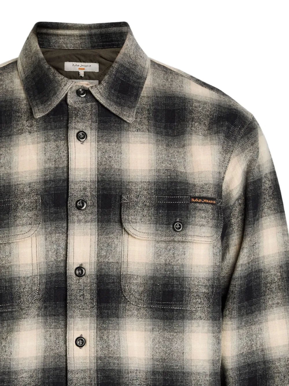 Nudie Jeans Geruit overhemd - Zwart