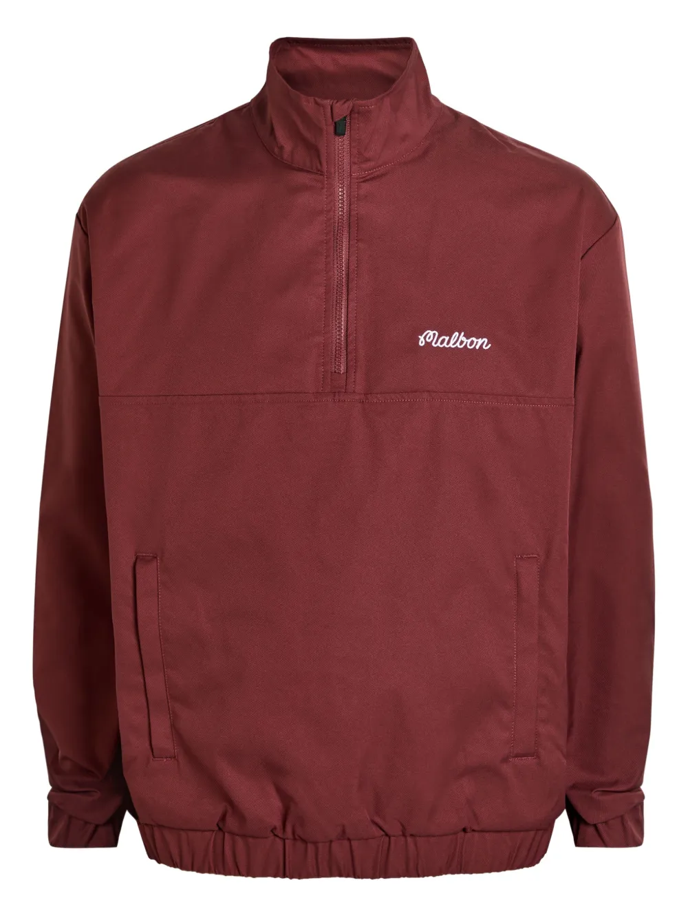 Malbon Golf Maglione Noah con zip - Rosso