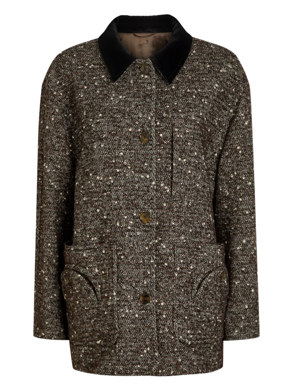 Blazé Milano Giacca Clelia bouclé - Marrone