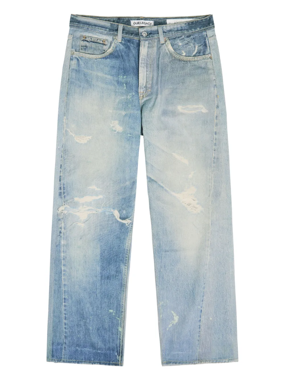 OUR LEGACY Jeans con effetto vissuto - Blu