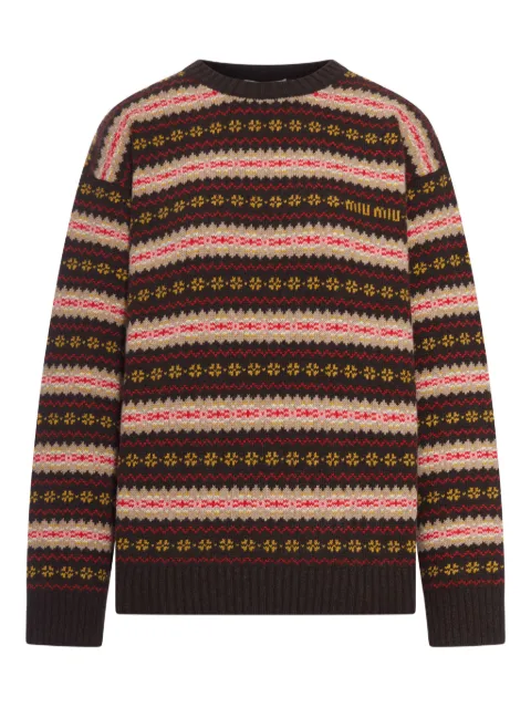 Miu Miu Pullover mit Jacquardmuster