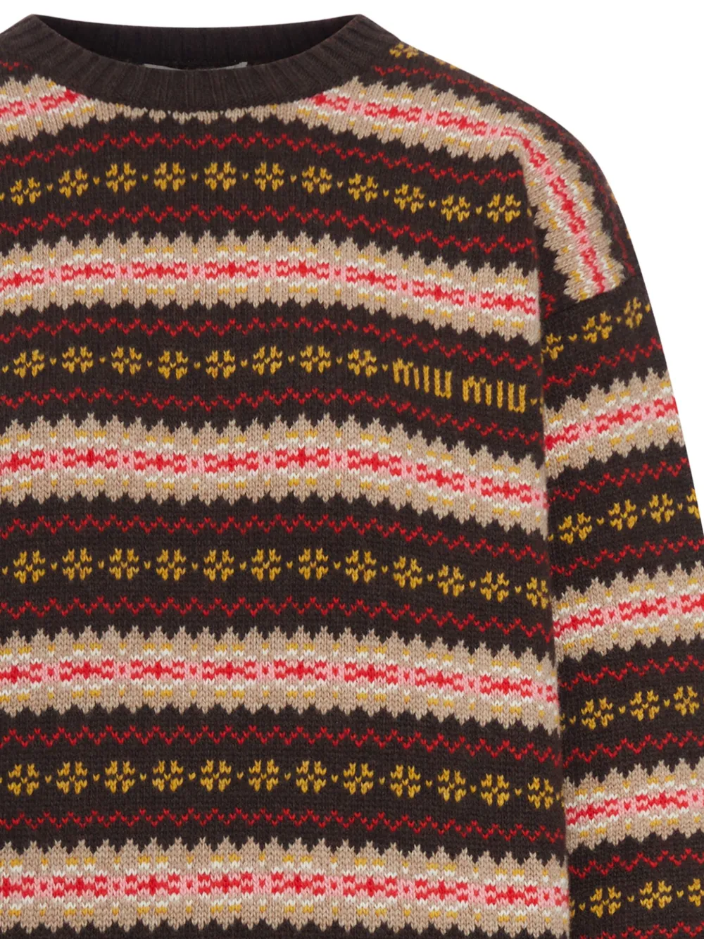 Miu Miu jacquard-knit wool sweater | Knitted Sweaters | Image 2