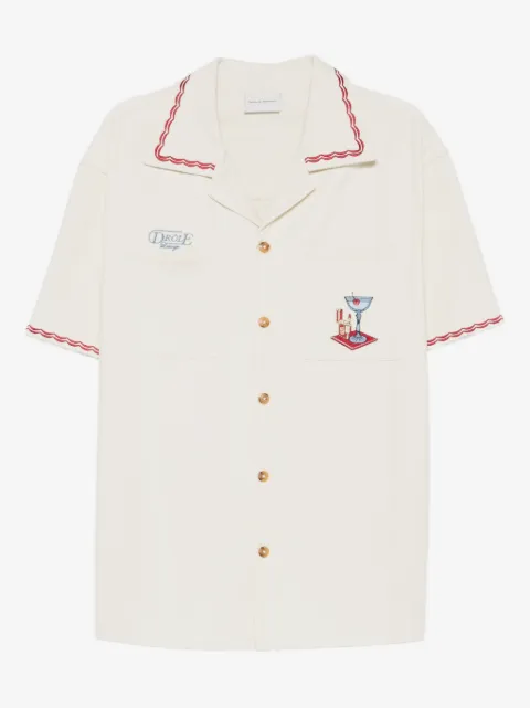 Drôle De Monsieur Embroidered Pocket Shirt