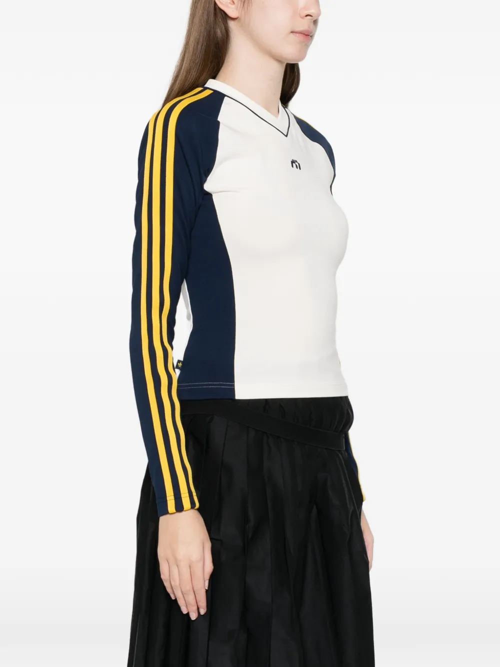 X Miaou Striped Long-Sleeve Top