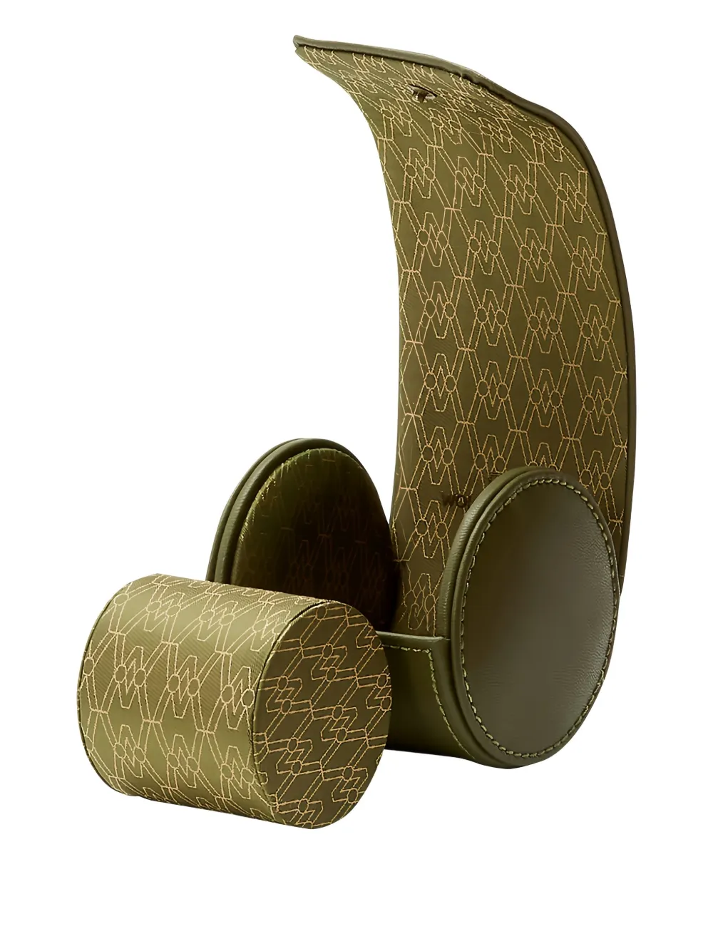 Wolf Earth Single Watch Roll Watch Case In Green