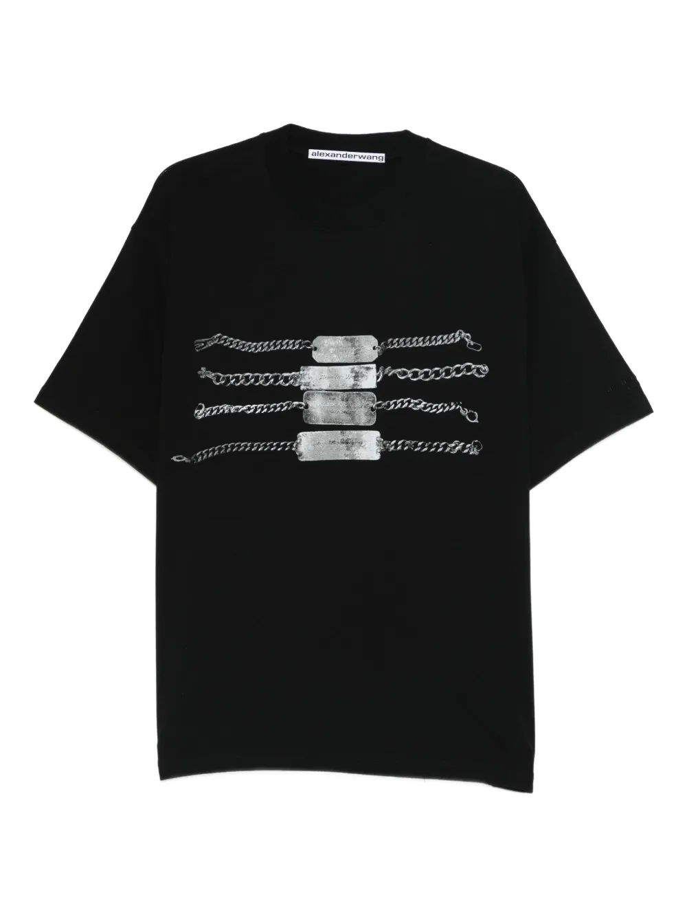 Alexander Wang Crew-neck T-shirt In Black