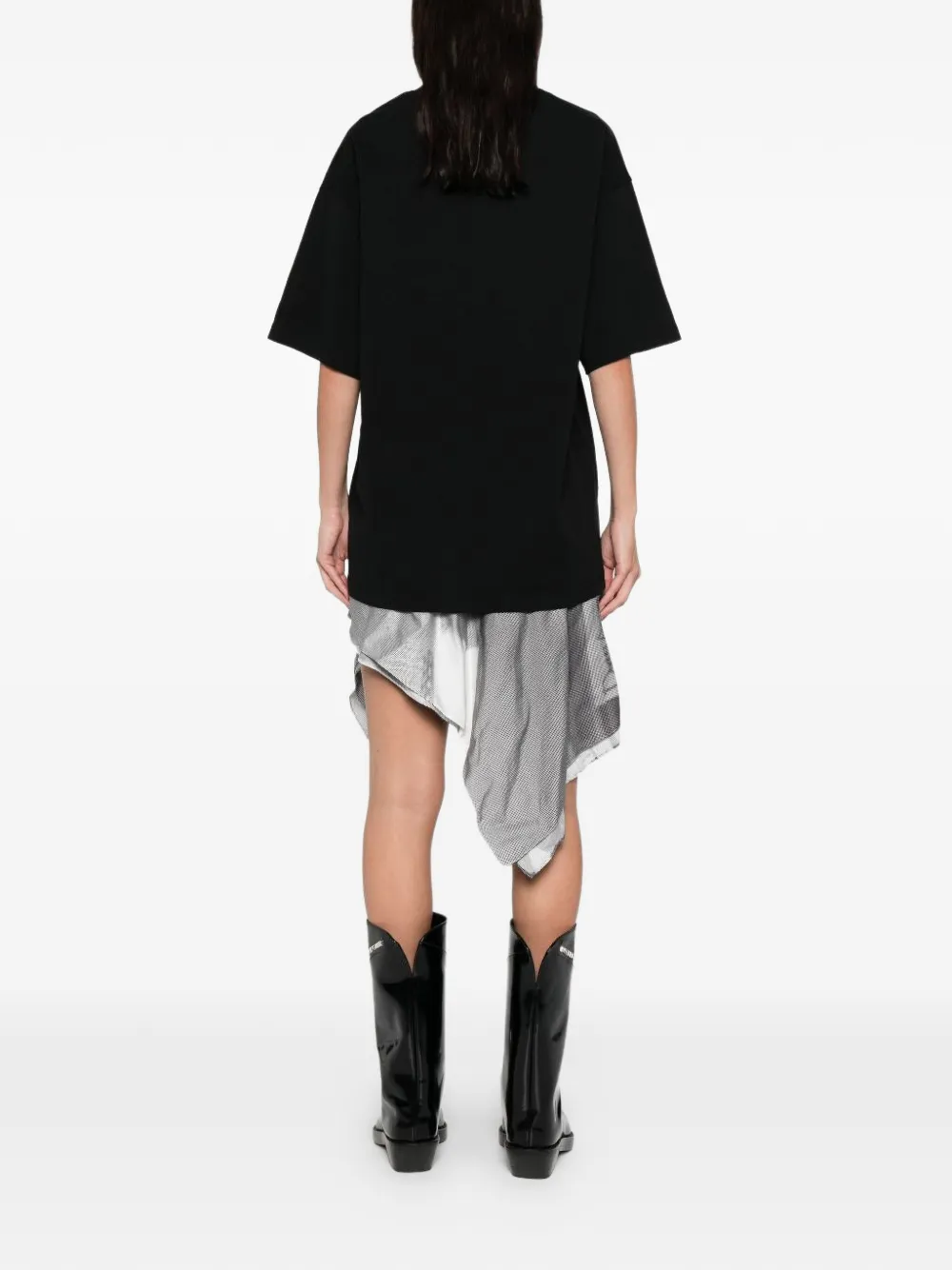 Alexander Wang Oversized T-shirt met grafische print Zwart