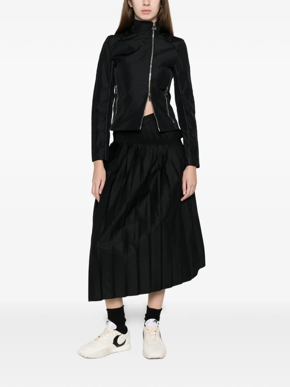 adidas Miaou zip detail jacket Zwart