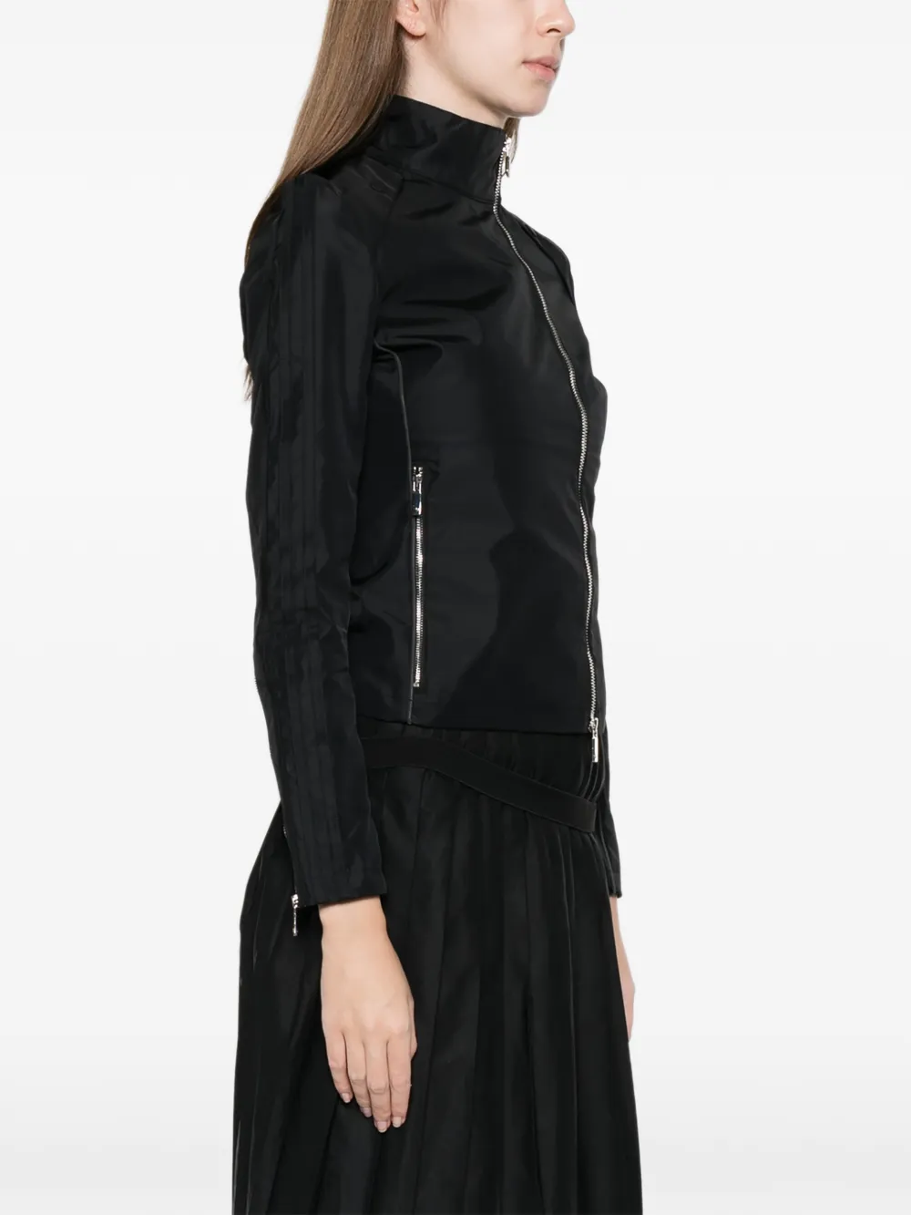 adidas Miaou zip detail jacket Zwart