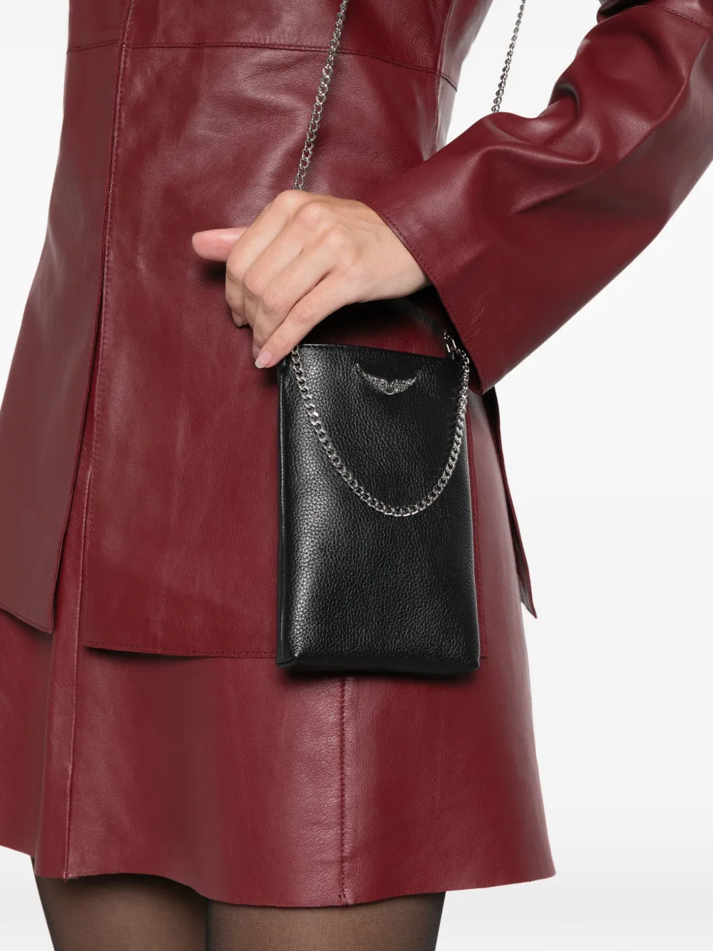 Zadig & Voltaire Rock Phone Mini Bag In Black