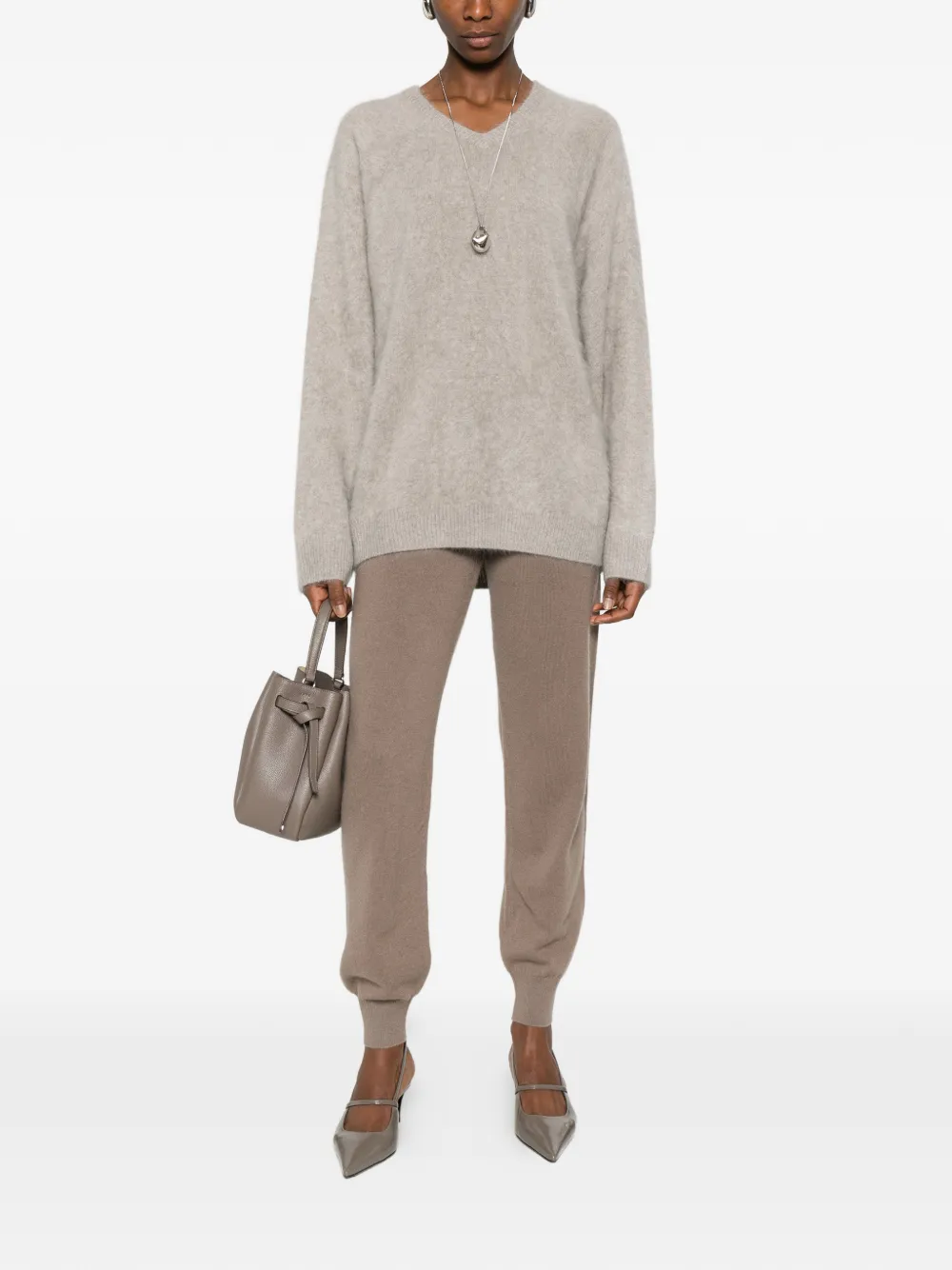 JOSEPH Broek met wijde pijpen - Bruin